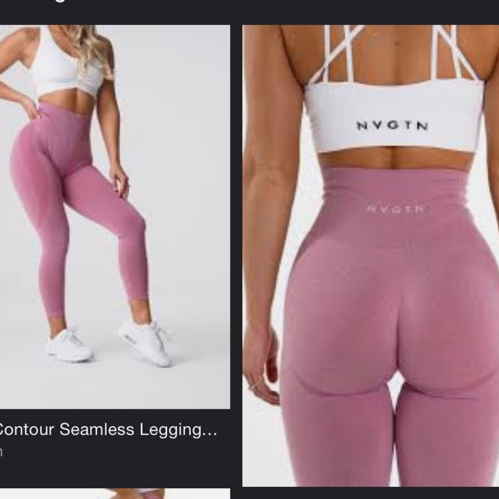 NVGTN Soft pink contour leggings